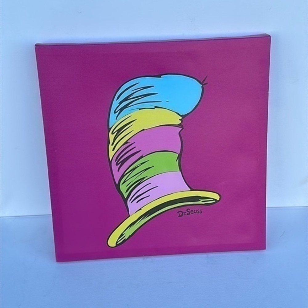 Dr Seuss Wall Canvas Art hot pink BNWOT
